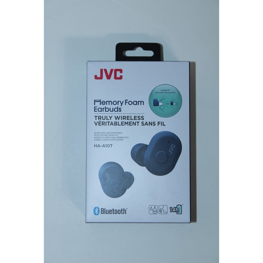 JVC HA-A10T Navy Blue Truly Wireless Memory Foam Earbuds Brand New in Box